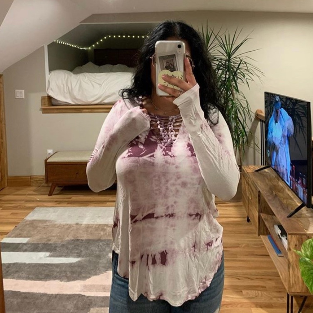 Tie dye long sleeve shirt